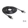 USB-Kabel DeLOCK 85553 USB 2.0 5m USB A USB B Schwarz