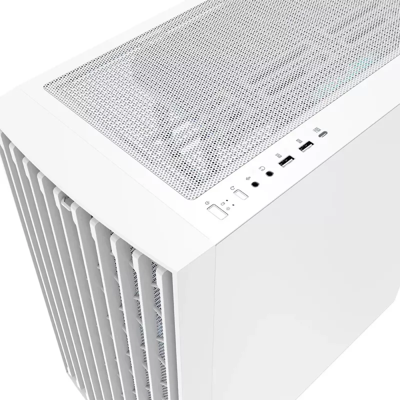 PC-Gehäuse MODECOM BREEZE ARGB Flow MIDI Schwarz — ATX, 3x140mm Front + 1x140mm Rückseite, gehärtetes Glas, USB-C