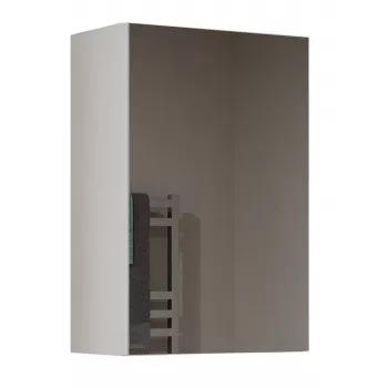 Badezimmer-Wandschrank Top e shop POLA 1DL BIEL — 400×220×600 mm, 3 Einlegeböden, weiß