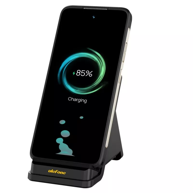 UleFone Indoor-Smartphone-Ladegerät WCS01 – 50 W USB Typ-C, kabelloses Schnellladen, schwarz