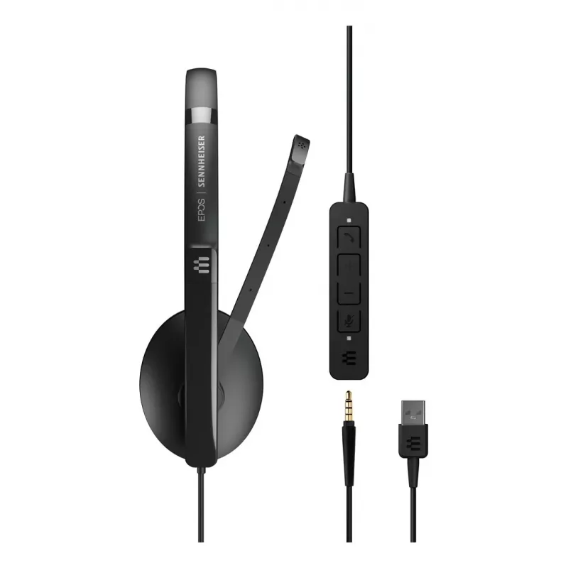 EPOS ADAPT 135 USB II Headset Kabelgebundenes Headset Büro/Call Center USB Typ-A Schwarz