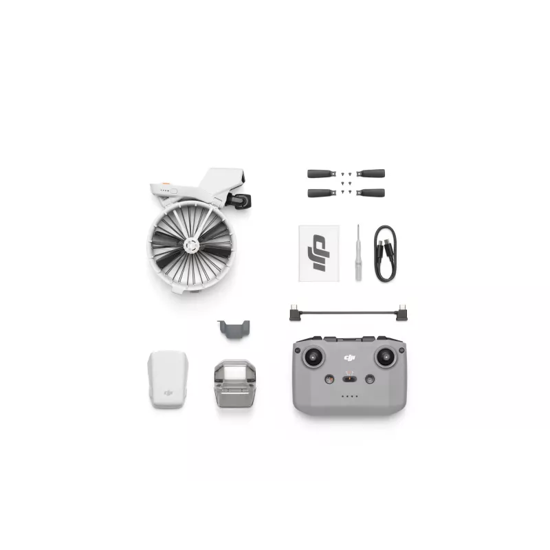 DJI Flip Drohne mit 4 Rotoren, 48 MP Kamera, 3840×2160 Video, 3110 mAh Akku, Schwarz/Weiß
