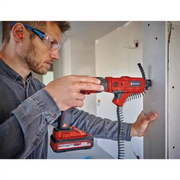 EINHELL Trockenbauschrauber-Magazinaufsatz für TE‑DY 18 Li und TC‑DY 710 E — rot