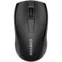 CANYON MW-7, 2,4 GHz kabellose Maus, 6 Tasten, DPI 800/1200/1600, mit 1 AA-Batterie, Größe 110*60*37 mm, 58 g, schwarz