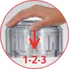 Tefal DPA 130 LA MOULINETTE 1000 1000 W Transparent, Weiß