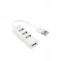 Sbox H-204W USB 4-Port-HUB Kokosweiß