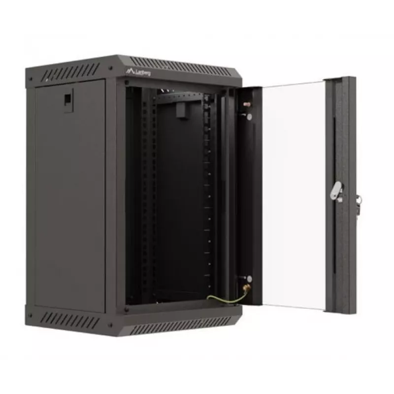 Lanberg WF11-3309-10B Rack-Schrank 9U Wandmontage-Rack Schwarz