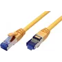 Value 21.99.1934 RJ45-Netzwerkkabel, Patchkabel CAT 6a S/FTP 0,30 m Gelb 1 St.
