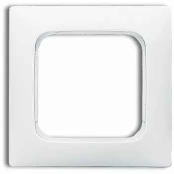 Abdeckrahmen / Schalterabdeckung Busch-Jaeger 1725-0-1494 — Weiß, schraubenlos, 81×81 mm, 11 mm dick