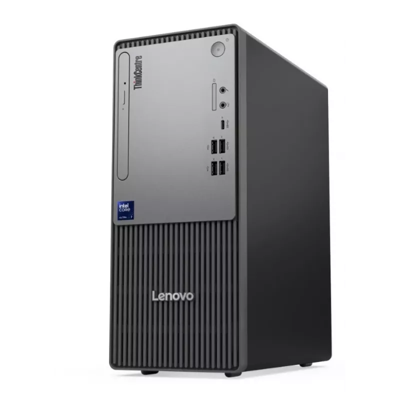 Desktop-PC Lenovo ThinkCentre Neo 50t G6 Tower – Intel Ultra 7 265, 16 GB RAM, 512 GB SSD, Windows 11 Pro, DVD, Schwarz, 3J OS+1J CI
