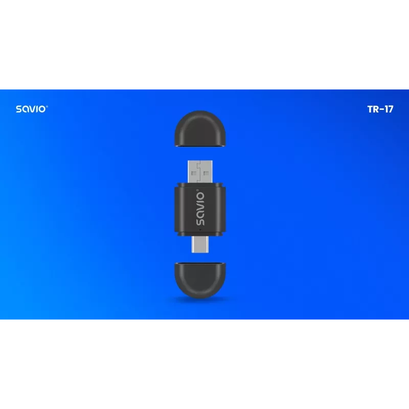 Drahtloser Audio-Transmitter Savio TR-17 Bluetooth USB 10 m Schwarz