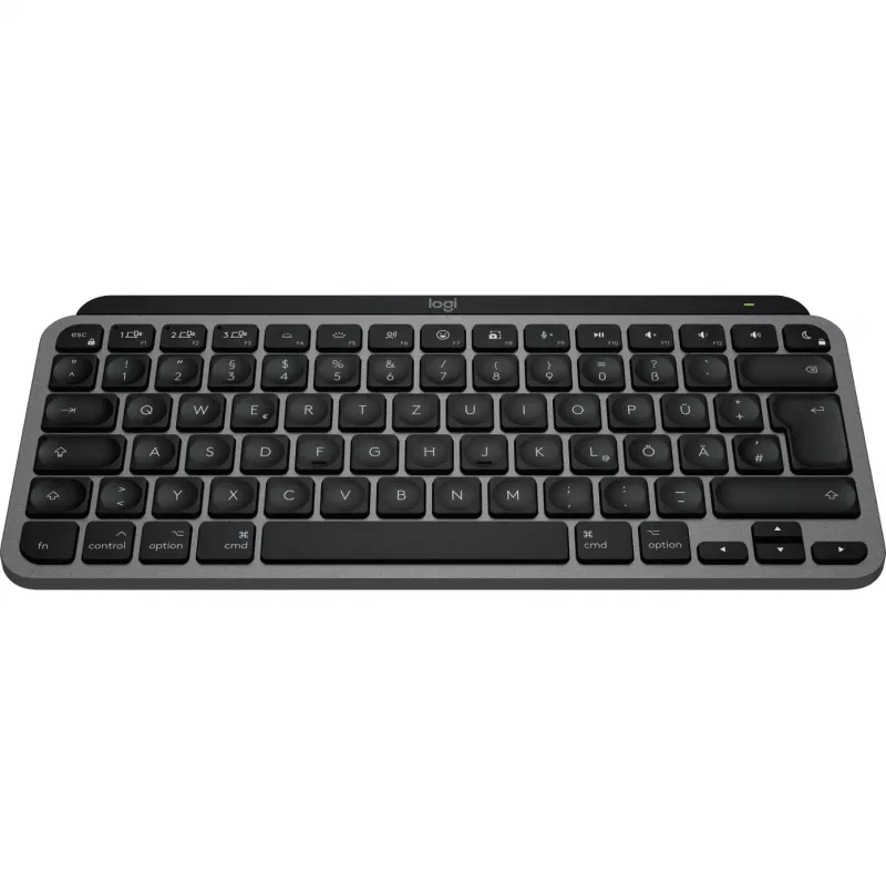 Tastatur Logitech MX Keys Mini für Mac QWERTZ Deutsch Schwarz Grau