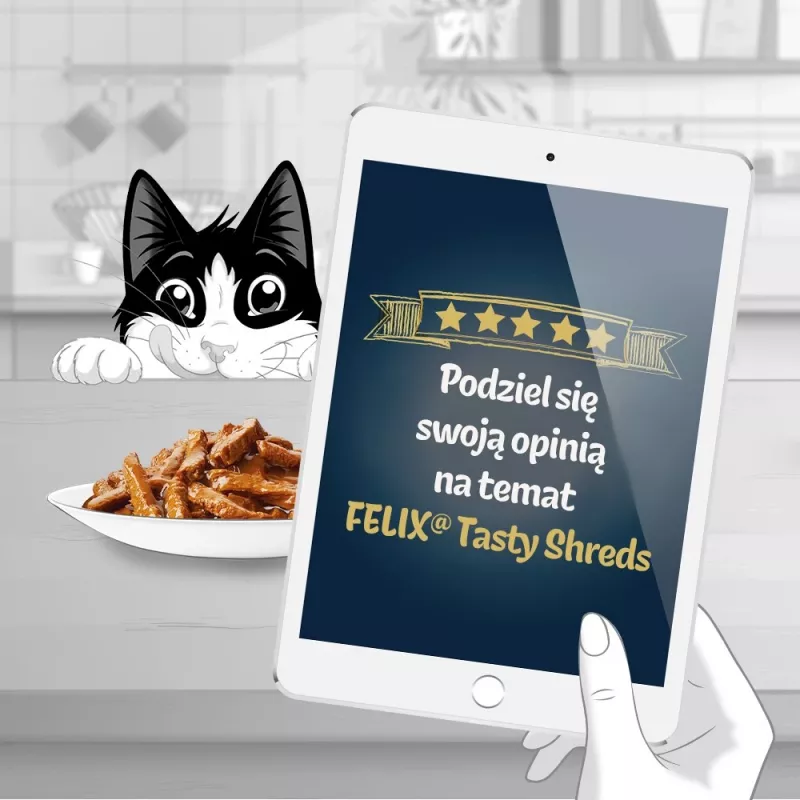 FELIX Tasty Shreds mit Lachs und Thunfisch - 4x 80g