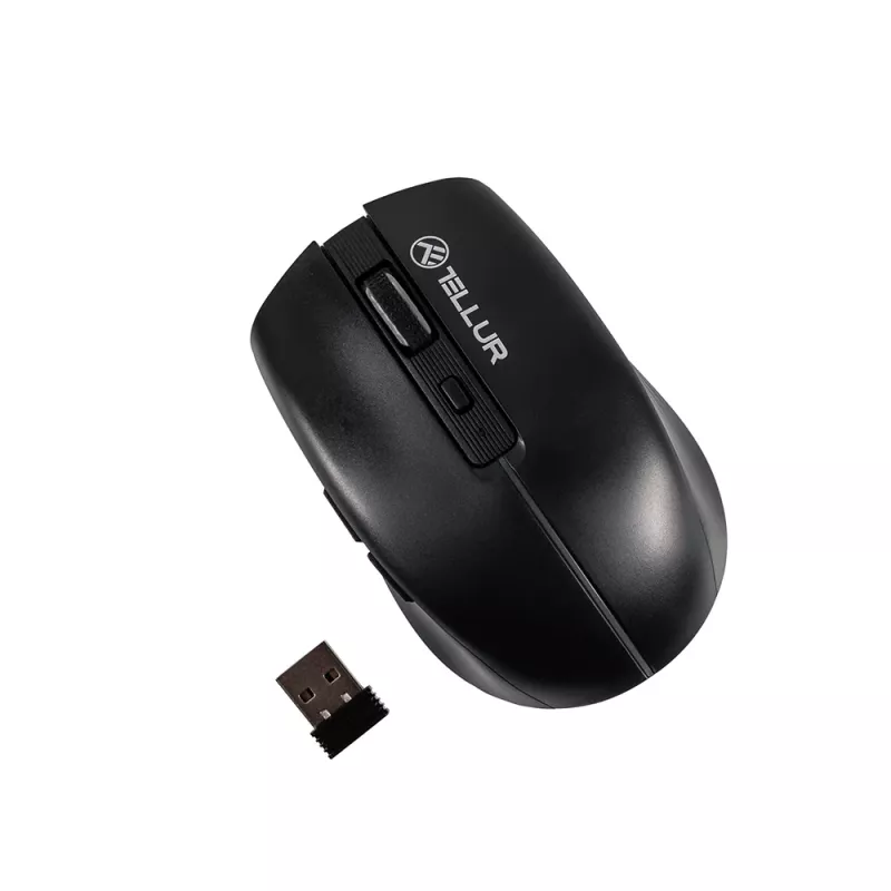 Tellur Silent Click Wireless Maus Schwarz
