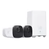 Eufy Security, eufyCam 2 Pro Kabelloses Überwachungskamerasystem für Zuhause, 365 Tage Akkulaufzeit, HomeKit-Kompatibilität, 2K-Auflösung, IP67 wetterfest, Nachtsicht, 2-Kamera-Set, keine monatlichen Gebühren