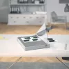 Leitz Precision Home Office Papierschneider A4, 10 Blatt, manuelle Klemmung, Edelstahl, A4, 80 g/m², Anthrazit