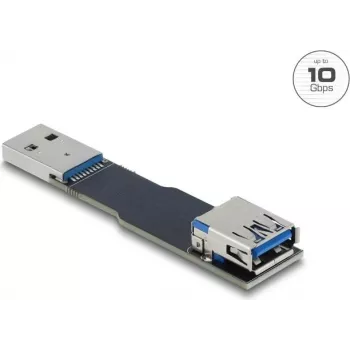 Gender-Adapterkabel DELOCK 67420 — USB Typ-A auf Typ-A, Schwarz