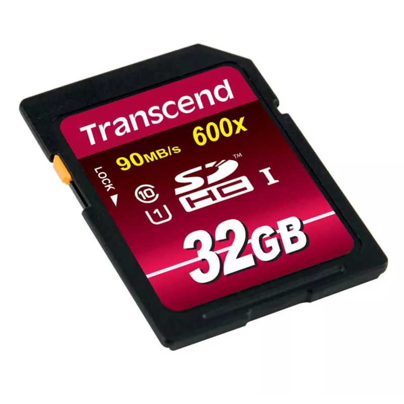 Flash-Speicher Transcend 32 GB SDHC UHS-I 600x TS32GSDHC10U1
