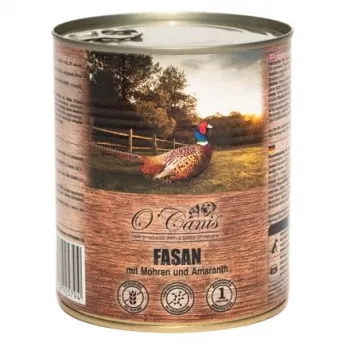 O'CANIS Fasan mit Karotten Monoprotein - Nassfutter für Hunde - 800g