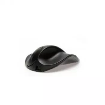 BakkerElkhuizen HandShoeMouse Medium kabellos, rechtshändig, optisch, RF Wireless, 1000 DPI, Schwarz