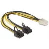 DeLOCK 83433 internes Stromkabel 0,3 m PCI-E 6+2 Pin 6-Pin