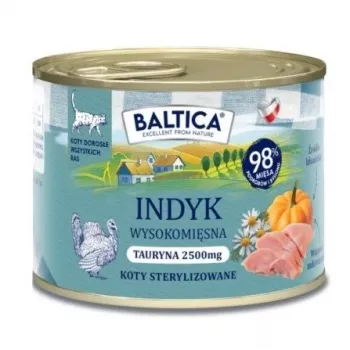 BALTICA regionale Aromen Truthahn - Nassfutter für Katzen - 185g