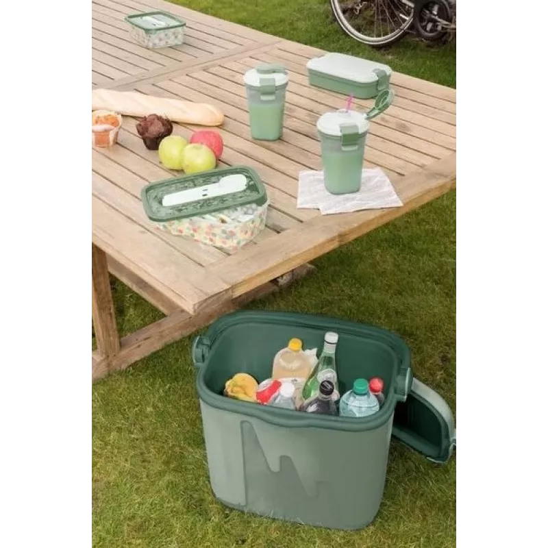 Tragbare Kühlbox Curver 262272 — 20 L, Polypropylen, grün, Tragegriff, BPA-frei