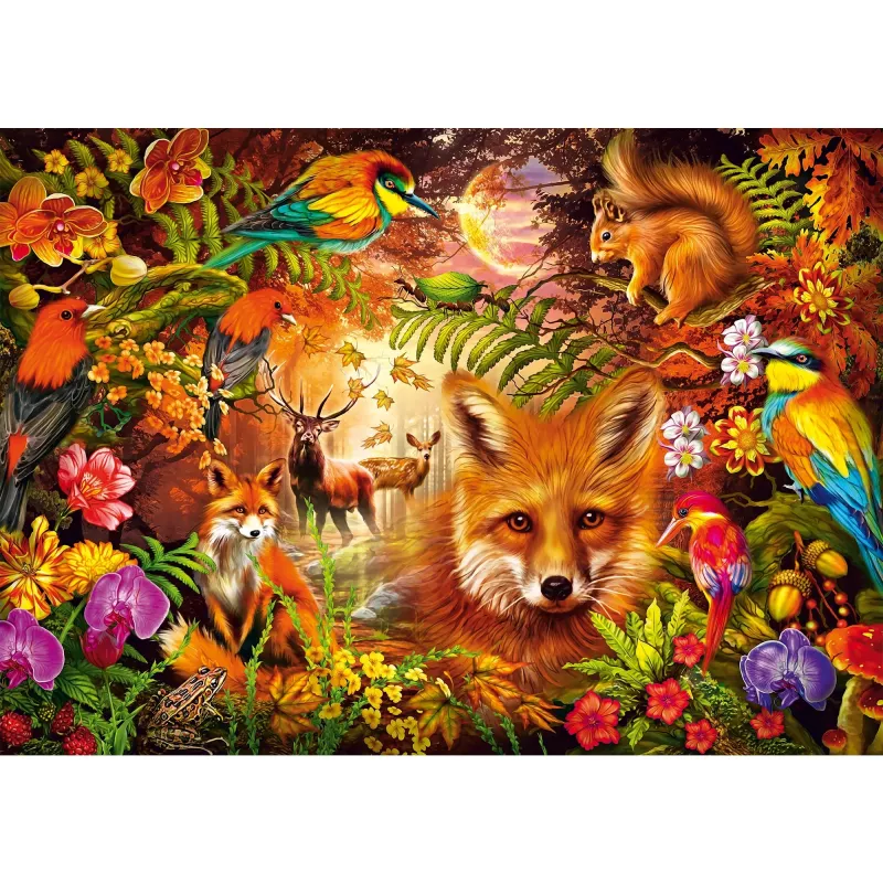 Blüten, Fell und Federn, Puzzle 1000 Teile
