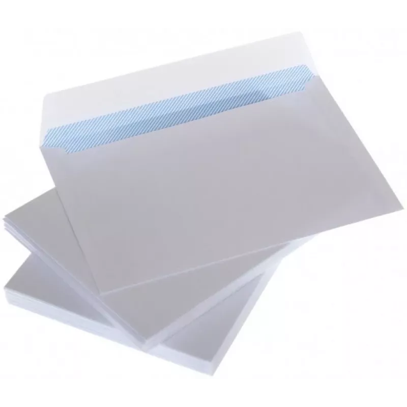Umschläge mit Streifen C65 114x229 mm, weiß, 80 g, Karton 1000 Stk.