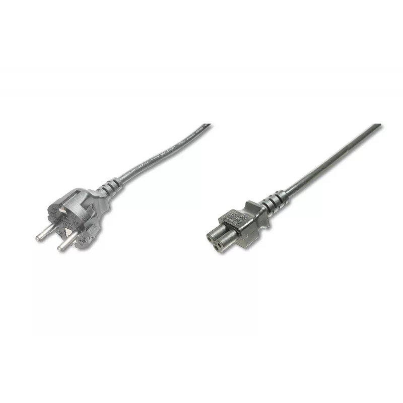 Assmann Netzkabel. Schuko - C5 M/W. 1,2 m. H05VV-F3G 0,75 mm². blau (AK-440115-012-S)