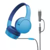 On-Ear-Kopfhörer Belkin SoundForm Mini kabelgebunden 3,5 mm USB-C blau