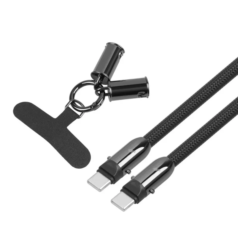 2in1 USB-C Kabel 1m schwarz