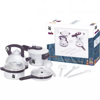 Topfset Theo Klein WMF 9430 Schwarz Silber