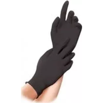 Handschuhe Nitril puderfrei L schwarz (27018)