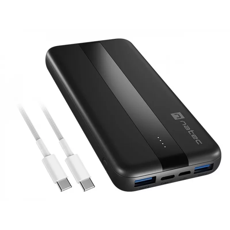 NATEC TREVI SLIM Q V2 Lithium Polymer (LiPo) 10000 mAh Schwarz