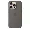 Apple iPhone 16 Pro Silikon Case mit MagSafe - Steingrau