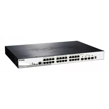 D-Link DGS-1510-28XMP Managed L2/L3 Gigabit Ethernet (10/100/1000) Power over Ethernet (PoE) Schwarz, Grau