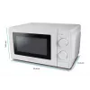 Solo-Mikrowelle ESPERANZA ESTOFADO — 700 W, 20 l, 5 Leistungsstufen, 24,5 cm Drehteller, weiß