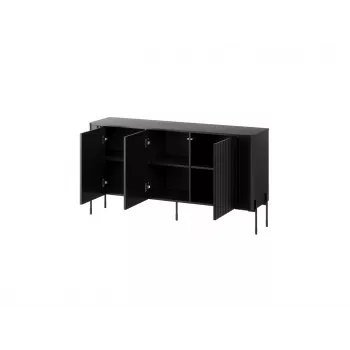 Cama VERA Kommode 150x40x80 schwarz matt