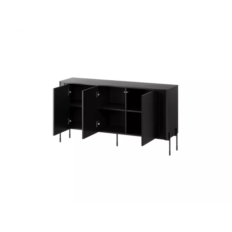 Cama VERA Kommode 150x40x80 schwarz matt