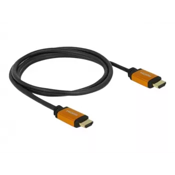 HDMI-Kabel DeLOCK 85728 1,5 m Typ A Schwarz Gold
