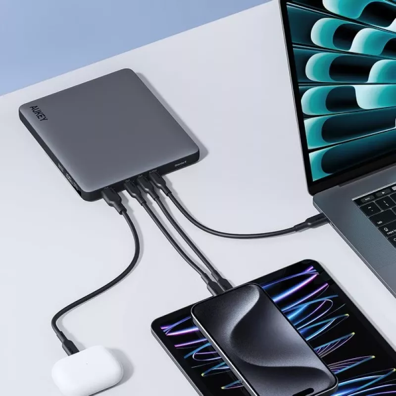 AUKEY Sprint X 20000mAh 100W Laptop Power Bank mit PD3.0 - Grau