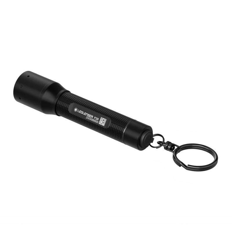 Taschenlampe Ledlenser P3R Schwarz — wiederaufladbare kompakte LED-Schlüsselanhängerleuchte