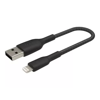 Cable Braided USB-Lightning 15cm black