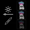Neon Lights MANTA SNL114MT Bulldog mit Brille Neonschild