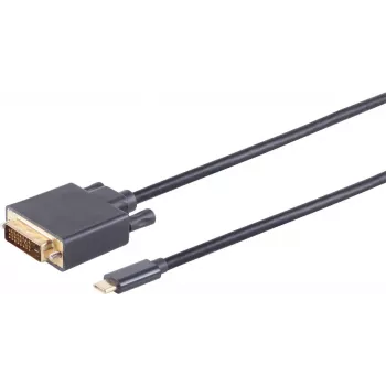 DVI-D USB Type-C Kabel ShiverPeaks BS10-58025 1m