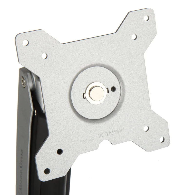 SilverStone SST-ARM22SC Dual-Monitor-Halterung - Silber