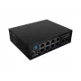 Netzwerk-Switch LANBERG ILFE-8P-1GE-1S-120 — Light Industrial PoE, 4x PoE++ (BT), 4x PoE+ (AT), 1x Gigabit, 1x SFP+, Hutschienenmontage, unmanaged