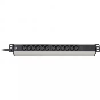 Power Extension Brennenstuhl 1390007112 2m 12 AC Outlets Indoor Schwarz Silver