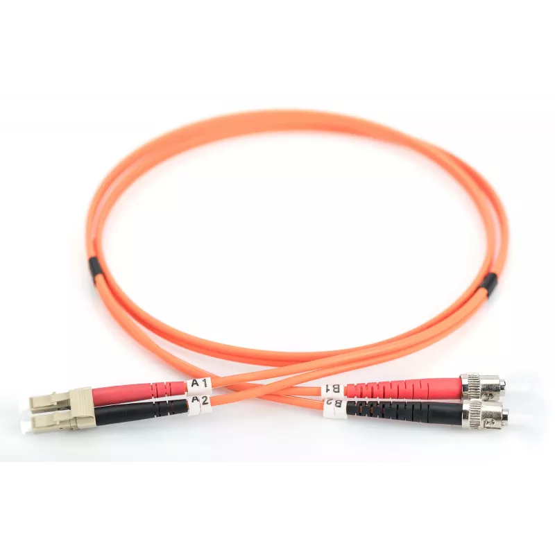 Glasfaser-Multimode-Patchkabel - LC - ST - 10 m - I-VH - OM2 - LC - ST